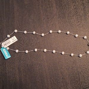 14K White Gold Effy Freshwater Pearl Necklace,  17 inches long, NWT
